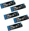 Hosyond 5 Pcs 0.91 Inch I2C OLED Display Module IIC OLED Screen DC