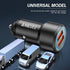 USB C Car Charger, 2 Pack PD 20W & QC 3.0 22.5W USB Fast Charger Plug, Mini Aluminum Alloy Cigarette Lighter Adapter,