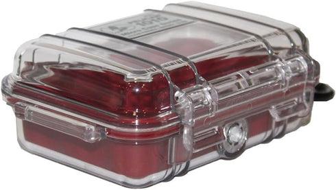 Pelican 1010 Micro Case - Red/Clear (1010-028-100)