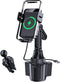 Wireless Car Charger, MOKPR 15W/10W/7.5W Cup Holder Phone Mount, Auto Clamping Fast Charging for iPhone & Samsung