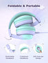 iClever HS19S Kids Headphones - 85dBA Safe Volume Limiter, Over Ear Stereo Headphones for Kids, Foldable 3.5mm Jack for