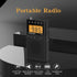 AM FM Portable Radio Portable Radio with Loud Speaker, Headphone Jack, 2AAA Battery Operated Radio for Long Range Reception Large LCD Screen, Digtail Alarm Clock Radio