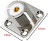 UHF Panel Mount 5-Pack Female SO239 Chassis Mount 4-Hole Jack Flange Solder Cup RF Coax Connector for J Pole Antenna