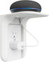 WALI Outlet Shelf Wall Holder, Bathroom Shelf up to 10lbs, Space Saving Organizer, 1 Pack, White
