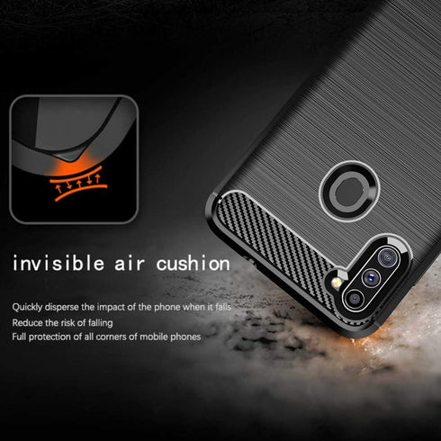 Asuwish Compatible with Samsung Galaxy A11 Case, Slim Silicone Protective Cover and Tempered Glass Screen Protector