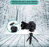 Ytvariw 360 Mini Camera Tripod with Phone Holder & GoPro Mount, Ball Head, Black, Compatible with DSLR, GoPro