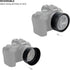 Lens Hood for Canon RF 50mm F1.8 STM on EOS R6 R5 RP, Reversible Shade Replace Canon ES-65B, Compatible with 43mm