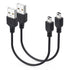 1ft Mini USB Cable 2-Pack, Short USB 2.0 to Mini 5 pin B Charging Cord
