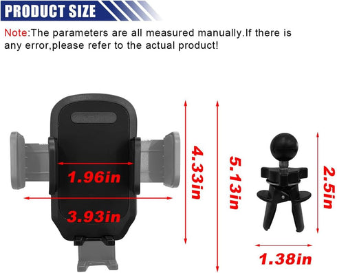 LAINLOY Firmly Car Phone Holder Mount, Auto Air Vent Hands-Free Cell Phone Holder, Grip and Never Slip, Universal Phone