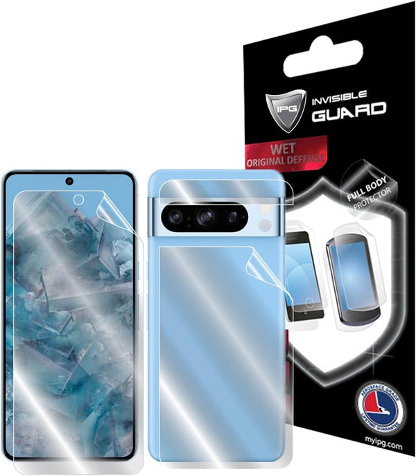 IPG for Google Pixel 8 Pro FULL BODY Hydrogel Protector, Invisible Touch Screen Sensitive Ultra HD Clear Film Anti