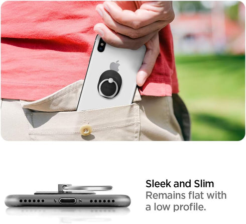 Spigen Style Ring - Cell Phone Grip/Stand/Holder for All Phones and Tablets in Black