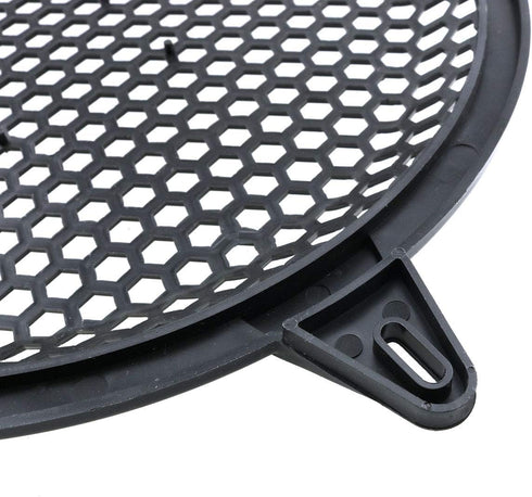 E-outstanding 10 Inch Subwoofer Speaker Waffle Grill Guard Protector Cover, Black Plastic Mesh Round Cover