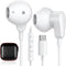 USB C Headphone for iPhone 15 Pro Max Plus, Galaxy S24, S23, S22, S21, S20, A53, A54, Samsung Flip, USB Type C Earphone