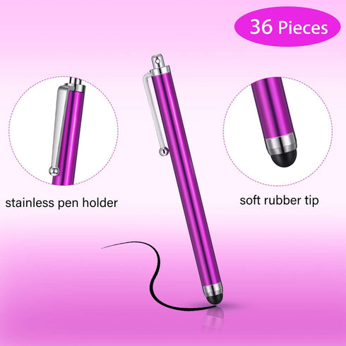 Outus 36 Pcs Stylus Pen for Universal Capacitive Touch Screens Devices, Stylus Pen Compatible with Tablet for Classroom
