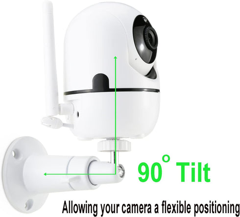 LEFXMOPHY Wall Mount Compatible with HelloBaby HB65 Baby Camera - Adjustable Metal Holder Stand