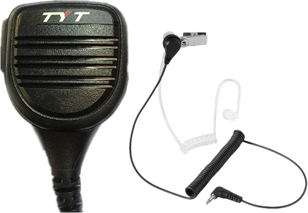 VMUKSAN TYT IP54 Rainproof Shoulder Remote Speaker Mic for MD-380/UV380 UV8000D/E, Baofeng, AnyTone, Kenwood DMR/Analog