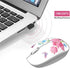 TENMOS M101 Wireless Mouse - Cute Silent Computer Mice with USB Receiver, 2.4G Optical Travel Mouse 1600 DPI (butterfly)