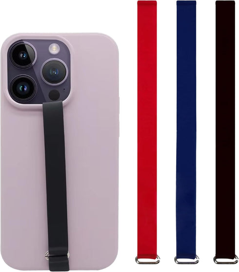 Bilymate Reusable Silicone Phone Grip Strap (3 Pack) - Wireless Charging Compatible, Detachable