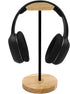 Headphone Stand, Nature Wood & Aluminum Headset Hanger Mount Hook for All Headsets, Functional Craftsmanship