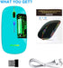Wireless Bluetooth Mouse for Laptop, Rechargeable 2.4G USB Optical Mouse, LED Slim Dual Mode (Bluetooth 5.0 and 2.4G)