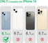 JJGoo Compatible with iPhone 14 Case, Clear Soft Shockproof Protective Slim Thin Bumper Cover Transparent