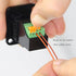 QIANRENON USB2.0 Panel Mount Terminal Block Connector, Type A Female to 4-pin Solderless Connector Push-Type Socket