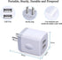 FiveBox USB Wall Charger Block, 3-Pack Dual Port 2.1Amp Fast Charging Cube for iPhone, iPad, Samsung