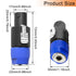 NL4FC Speaker to 1/4 Adapter, 4 Pole for Speakon Connector Male to 1/4 inch TS Female Audio Plug, 4 PCS