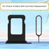 for iPhone 12 Black SIM Card Slot Replacement Single SIM Version for iPhone12 Card Tray Holder Adapter with Waterproof Rubber Ring Repair Kit Card Removal Tool for A2172 A2402 A2403 A2404