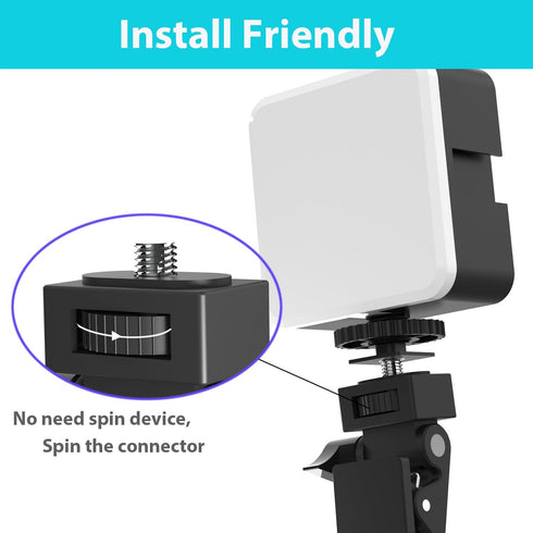 Wowcati Selfie Light Clip Attachment Only, Ring Light Clip Adpater Replacement, Zoom Light Clip on Part for Phone
