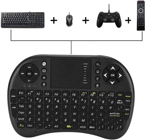 Cuifati Mini Keyboard Touch Keyboard, 2.4GHz 83 Keys Multifunction Ergonomical Mouse Remote Mini Keyboard