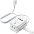 NTONPOWER USB C Travel Power Strip, Flat Plug with 3ft Extension Cord, 2 Outlets 3 USB Ports, Cruise Approved