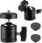 Eszkozta Universal 1/4" Swivel Mini Ball Head Screw Tripod Mount (2 Pack), 360 Degree Rotating Base Adapter for DSLR