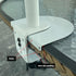 Steel Monitor Mount Reinforcement Plate, Fits Most Monitor Stand C Clamp Installation (White)