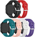 Bands Compatible for SKG V9 PRO, Colourful Silicone Bracelet Quick Release Strap for Smart Watch