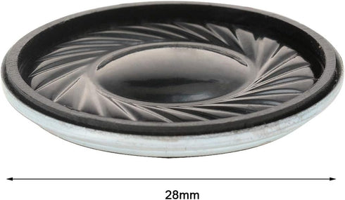 YXQ 2W 8 Ohm Micro Internal Speaker Magnet Loudspeaker 28mm Dia Round Metal Shell Wire for DIY Slim PC (4 Pcs)