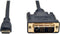 Tripp Lite Mini HDMI to DVI Cable, Digital Monitor Adapter Cable (6-ft) - Black