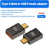 2 Pack Type C Male to USB 3.0 A Female Charger Converter ,10Gbps USB 3.1 Type C to USB A OTG 120W Fast Charging Compatible for Laptop, Mobile Phone, Tablet (Straight)