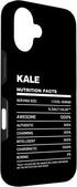 Kale Nutrition Facts Name Funny Birthday 16 Kale Nutrition Facts Name Case for iPhone