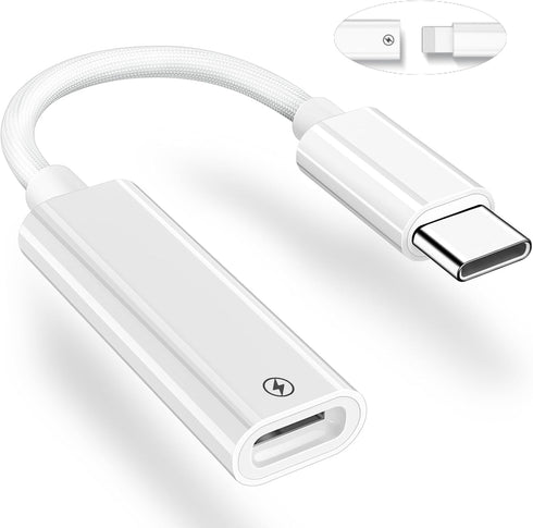 USB C to Lightning Adapter for iPhone 15 Pro Max, COOYA PD Fast Charging Adapter for iPhone 15 Series, MFi Certified