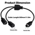 YARCHONN 4 4 -30cm S-Video Cable Mini Din Pin SVideo Y Splitter Extension Cable Pin Mini Din SVHS Y Splitter Lead Cord