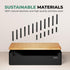Prosumer's Choice Bamboo Charging Station, Wood Dock Organizer for Apple & Android Phones, Tablets