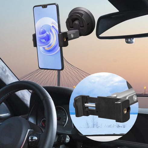 Suptig Suction Cup Mount for Phone, Universal Car Windshield Dashboard Mount for iPhone, Gopro, Canon, Nikon, Sony