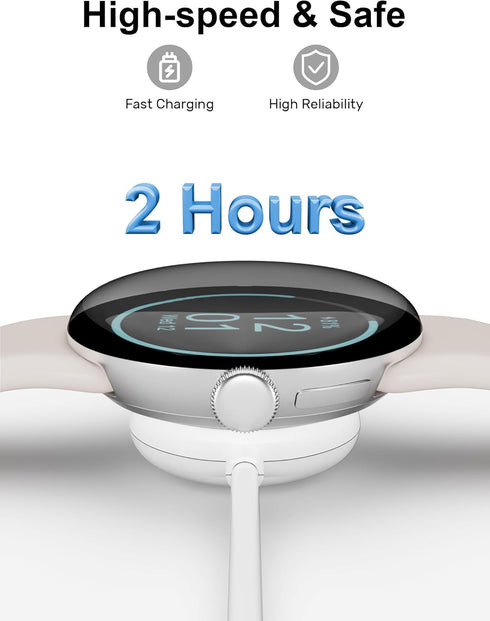 Bicmice Wireless Charger for Google Pixel Watch 2, Magnetic Charging Cable Stand
