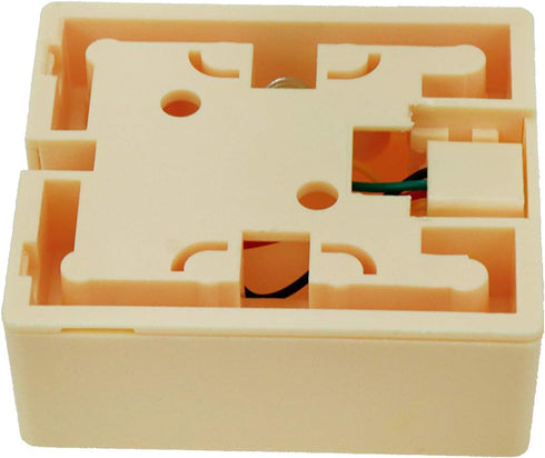 RJ11 6P4C Jack Modular Self Adhesive Surface Mount Single Port Telephone Connector (2pcs)