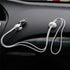 24 Pieces Adhesive Cable Clips Viaky Wire Management Desk Cable Organizer Cord Clips, Black and White - Home, Office,