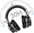 Silensys E7 Active Noise Cancelling Headphones - Bluetooth Over Ear Headphones with Microphone, 30 Hours Playtime,