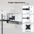 WORLDLIFT 17"-32" 17.6 lbs 75x75 100x100 Pole Mount Monitor Arm Easy Clamp-on VESA Mount for Screens Supports up