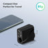 RoyPow AC to DC Converter, 110V/120V to 12V, 36W USB C Charger with 3-Ports Wall Charger for iPhone, iPad
