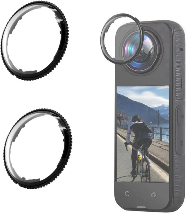 Generic Lens Guard for Insta360 X4, PC Protective Lens Cover, Sticky Dual Lens